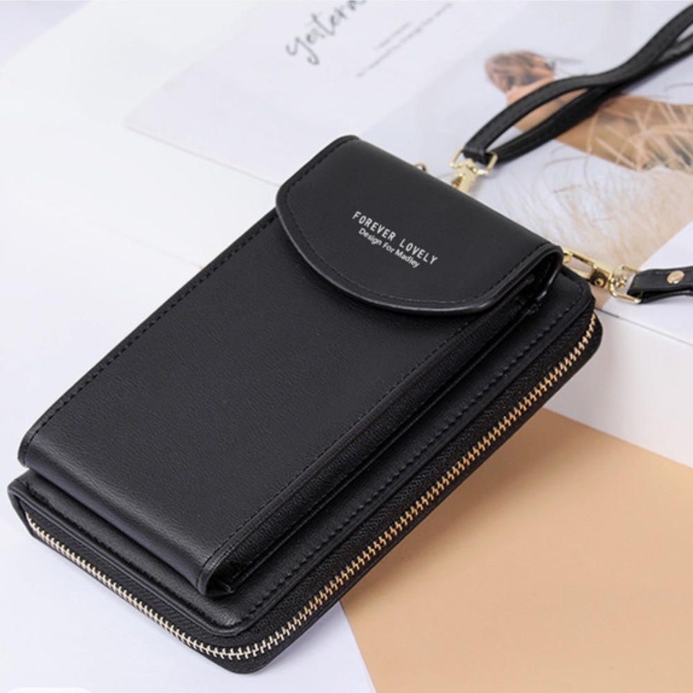 New Design Multi-function Long Lady Clutch Wallet With Shoulder Strap Bag Cross - Picture 2 of 6